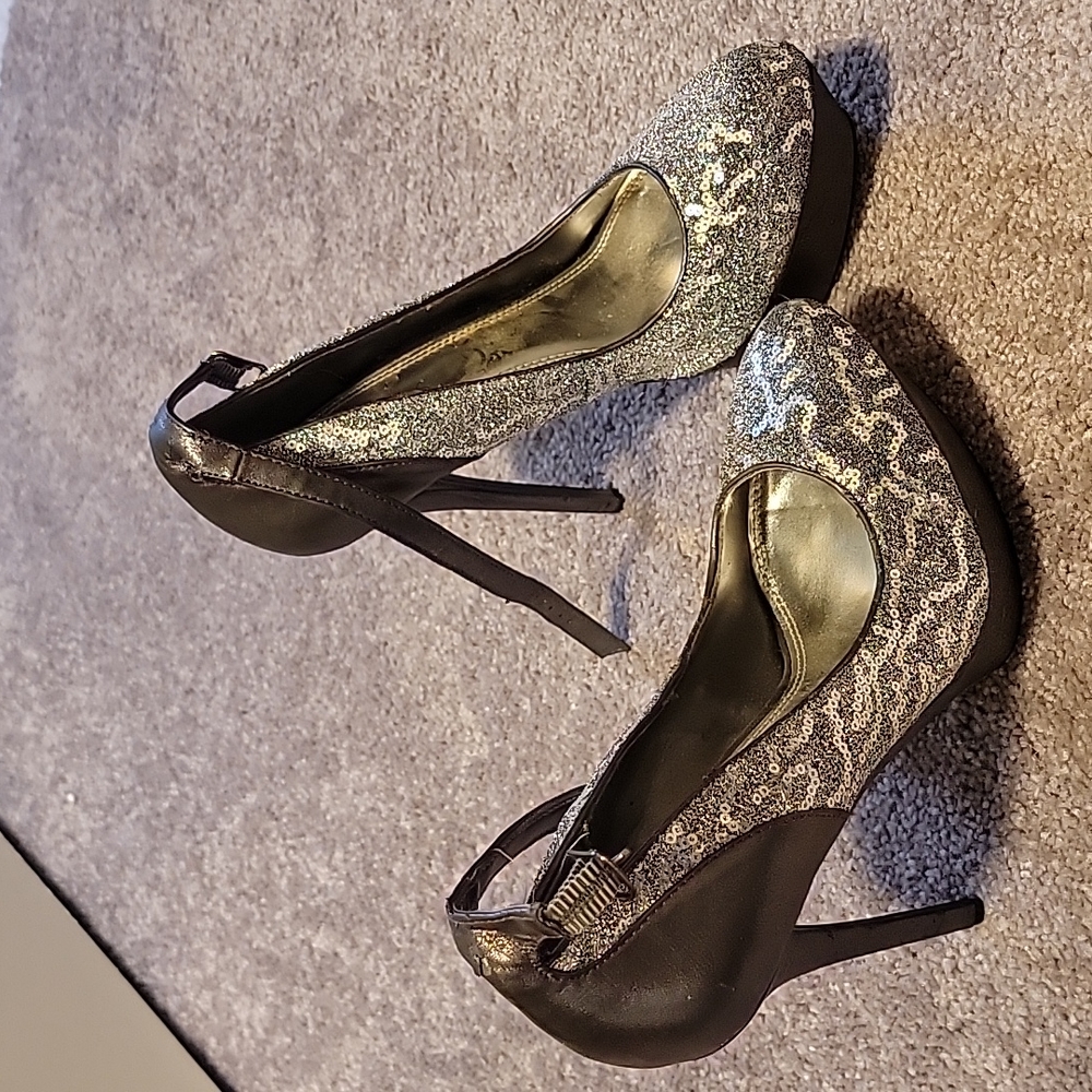 Silver heels